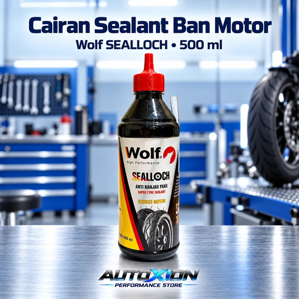 Ban motor bocor halus kena paku? Ini yang perlu dilakukan