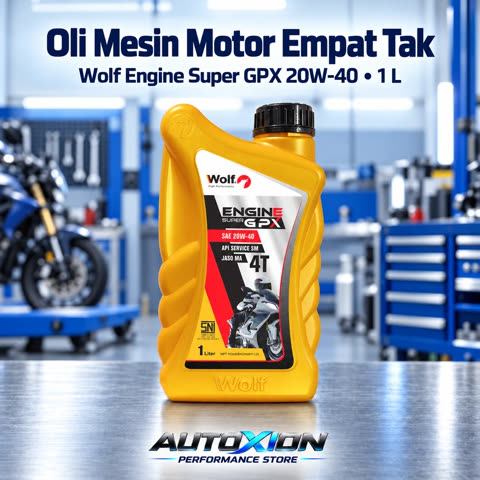 WOLF Engine Super GPX 20W-40 4T Kuning 1 L